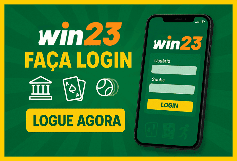 Imagem destacando login seguro na WIN23 para novos usuários